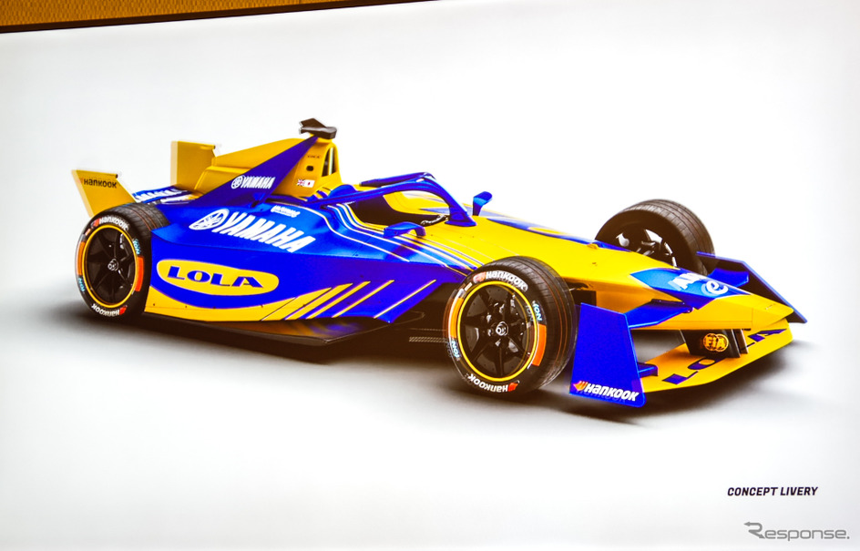 ヤマハ発動機、EVレース「フォーミュラE」に2025年より参入へ。画像は会見で見せた車両のコンセプトイメージ