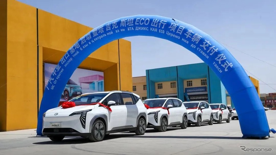 中国広汽の「アイオン」がEVタクシー1000台をタジキスタンで納車