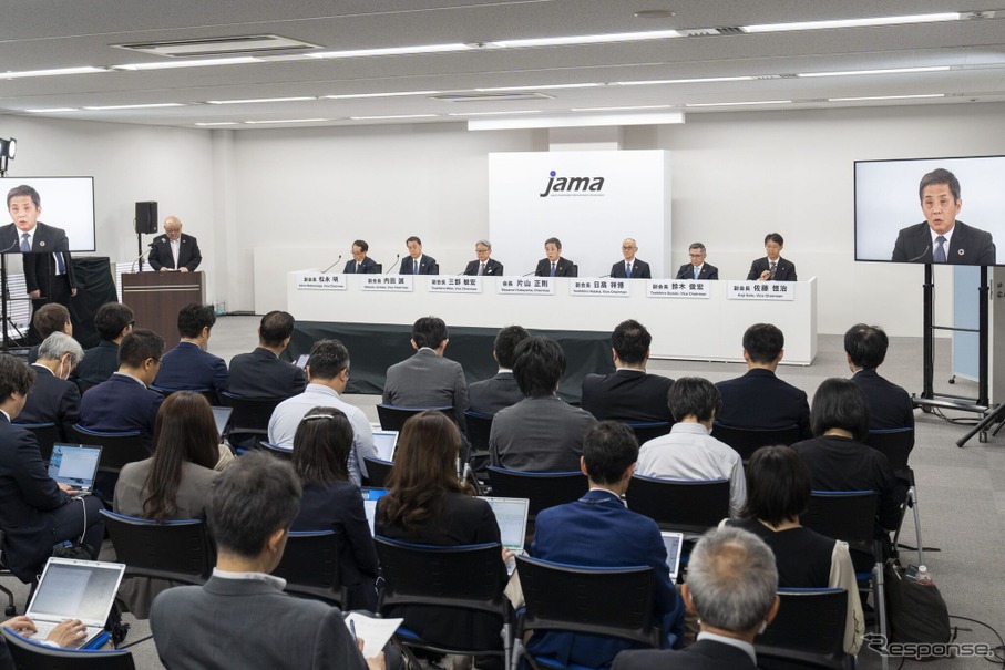 自工会の記者会見（5月23日）