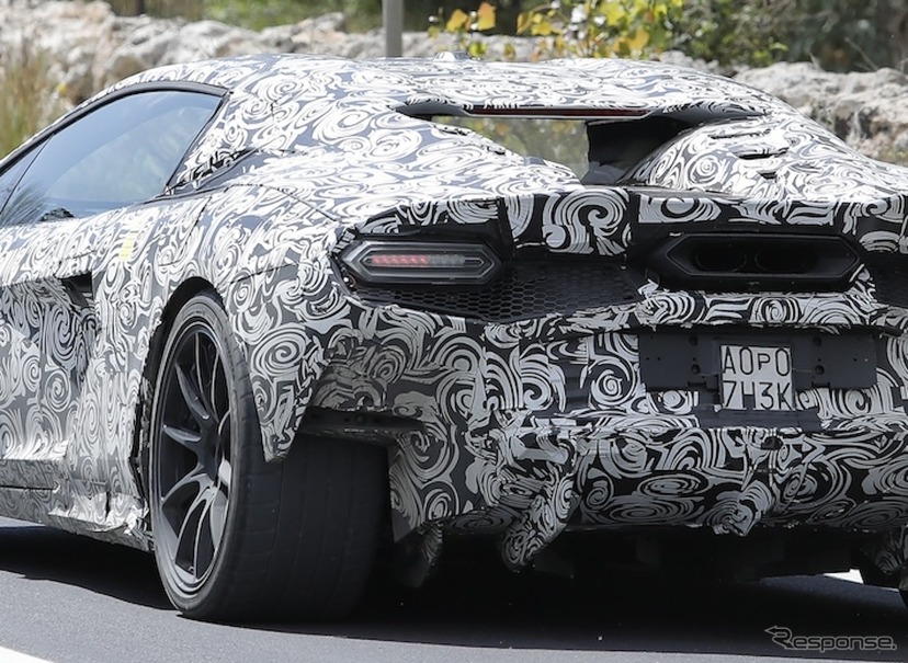 ランボルギーニ ウラカン後継モデルのプロトタイプ（スクープ写真）