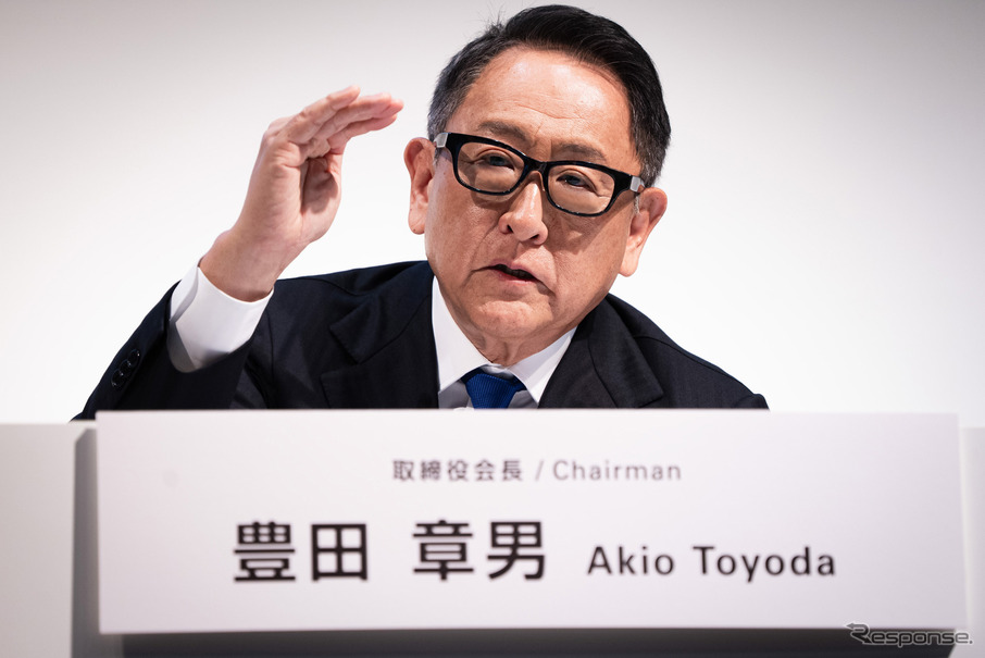 6月3日におこなわれたトヨタ自動車の記者会見。豊田章男会長の言葉とは