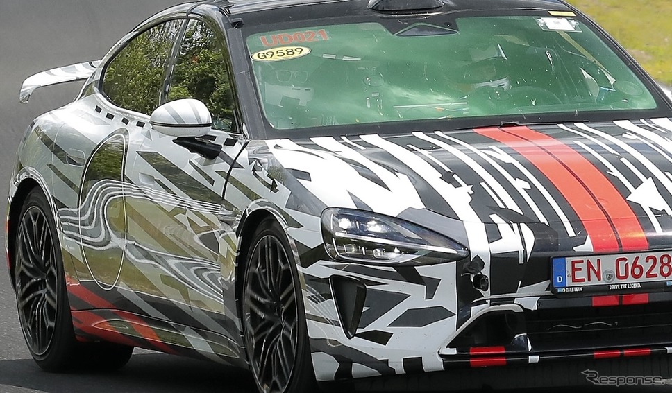 シャオミ SU7 超高性能モデルのプロトタイプ（スクープ写真）