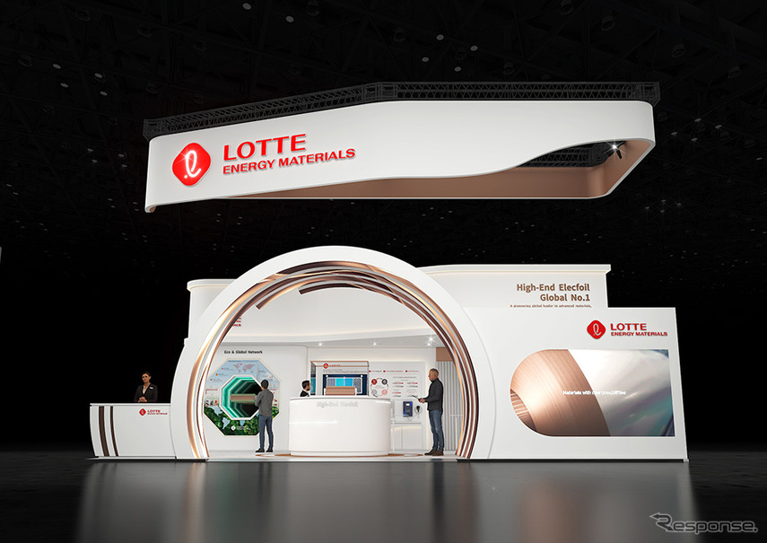 ロッテエナジーマテリアルズの「インターバッテリー欧州2024」ブースイメージ
