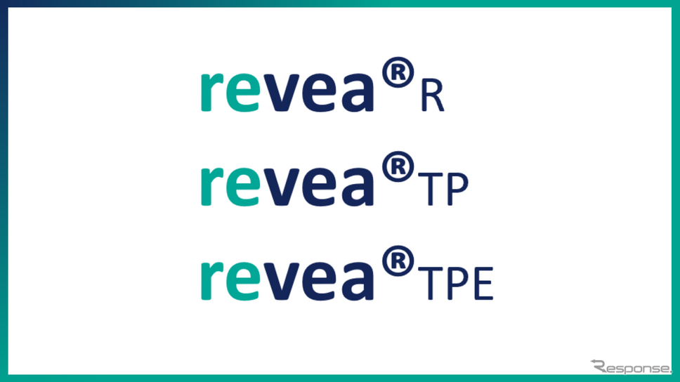 ハッチンソンの持続可能な素材の新ブランド「revea」のロゴ