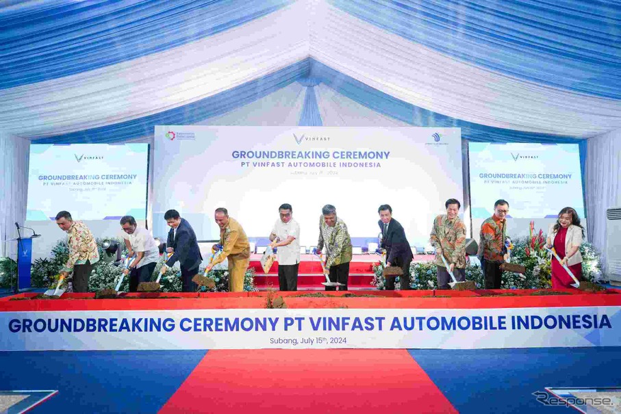 ビンファストが新EV工場をインドネシアで起工