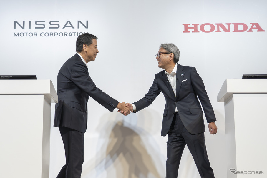 日産自動車・ホンダ共同会見