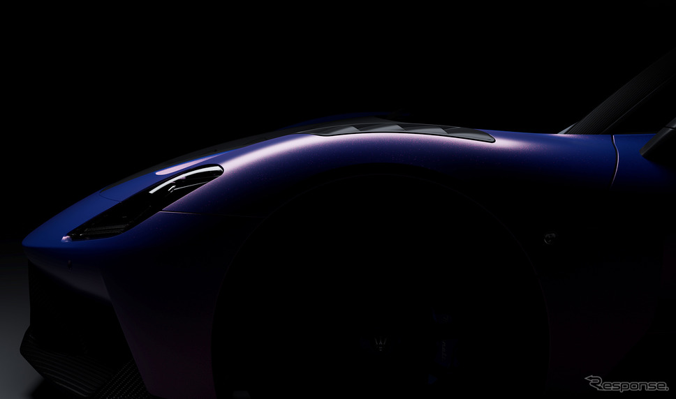 マセラティの新型スーパーカーのティザー写真