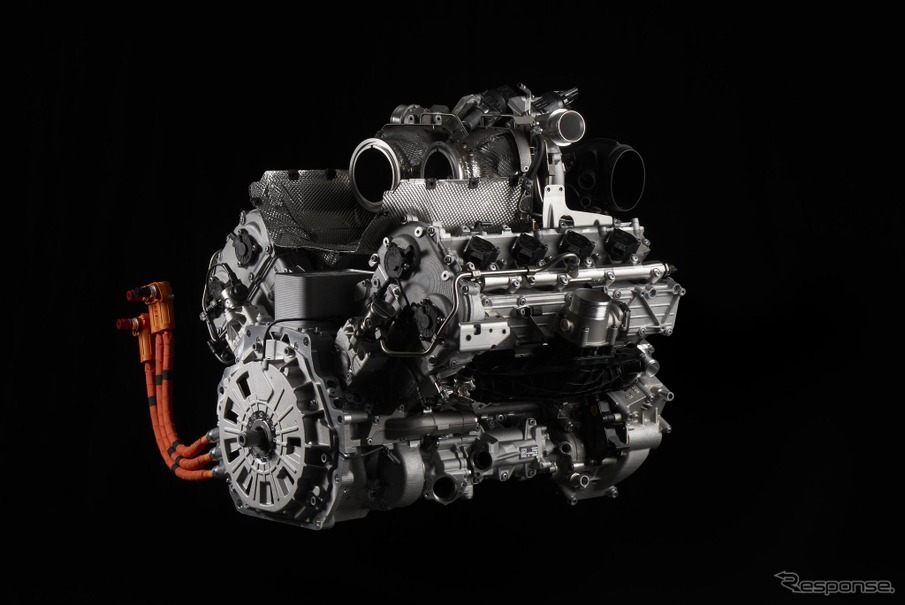 ランボルギーニの新型スーパーカーのV8ツインターボ