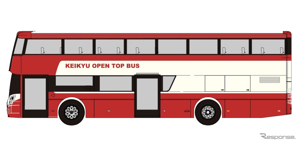新型オープントップバス イメージイラスト