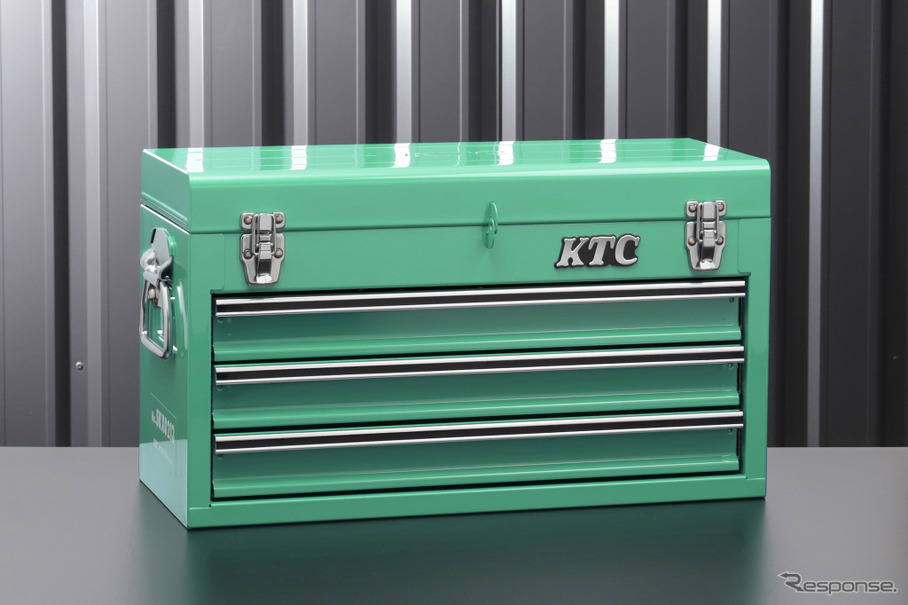 「KTC×エヒメマシン」コラボ限定ツールチェストに、爽やかな新色・ターコイズグリーンが追加