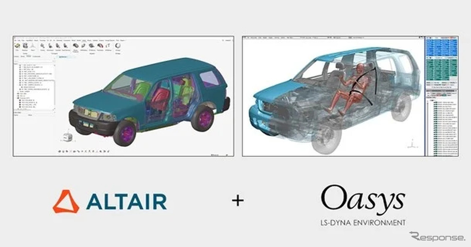 アルテアとOasysが自動車市場における安全シミュレーションモデリングの統合ソリューションを提供する共同開発契約を締結