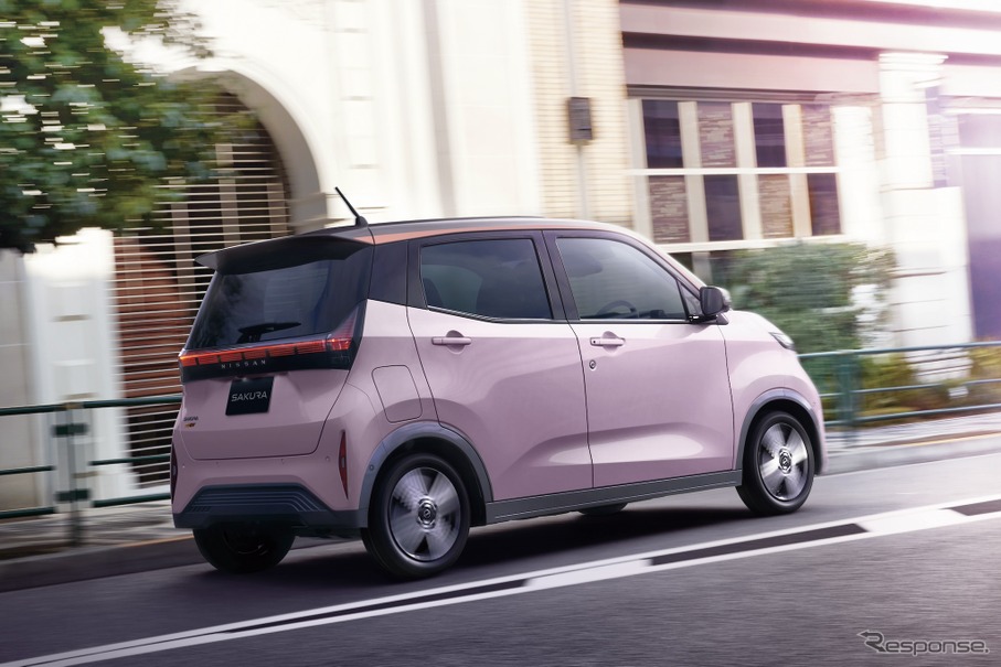 日産の現行の軽電気自動車：サクラ