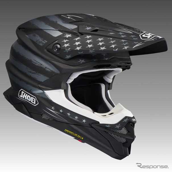 SHOEI、星条旗モチーフのオフロードヘルメット「フェイスフル2 SHOEI、星条旗モチーフのオフロードヘルメット「フェイスフル2