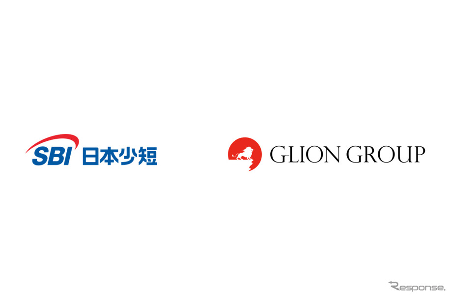 SBI日本少額短期保険とGLIONグループのロゴ