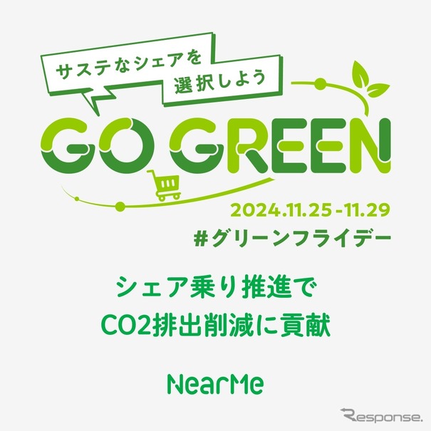 NearMeが環境配慮型の「シェアエコグリーンフライデー」に参画