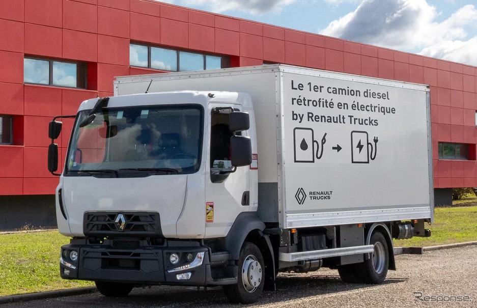 ルノートラックが改造EVトラックの公道走行認可をフランスで初めて取得