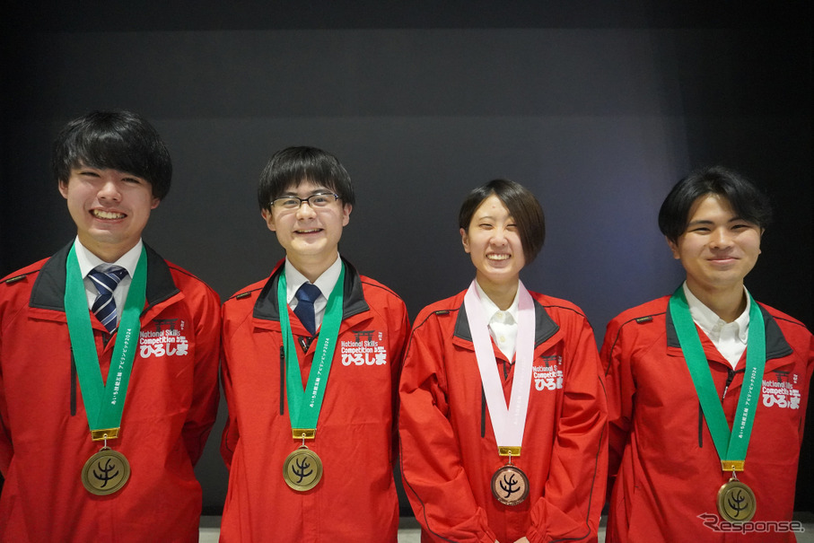 「第62回技能五輪全国大会」マツダ所属選手の入賞者