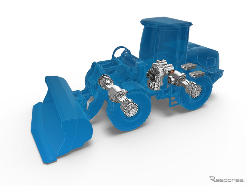 ZFの建設機械向けの新しい電動駆動システム「eTRAC」