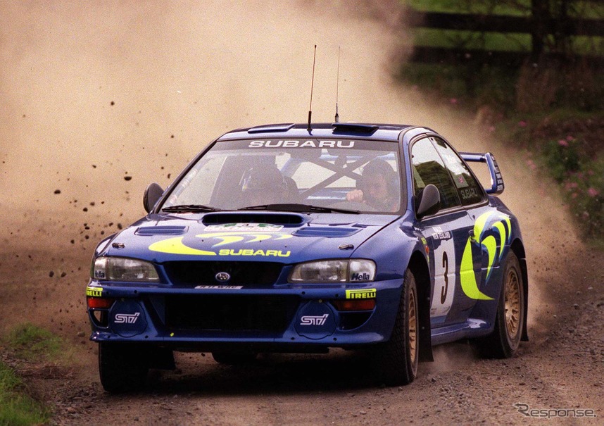 コリン・マクレーが駆ったWRCインプレッサ。写真は1998年
