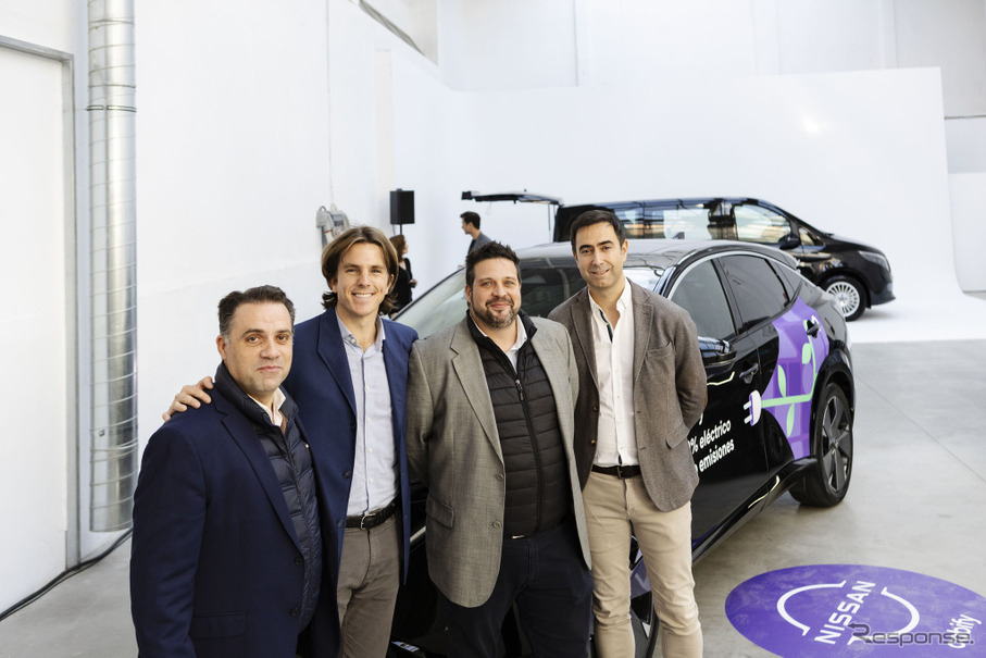 日産がスペインのマドリードにおいてアリア100台をカビファイ（Cabify）に納車