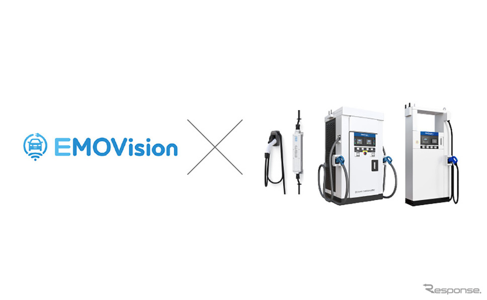 京セラの法人向けEV充電モニタリング「EMOVision」と新電元工業のEV充電器が連携