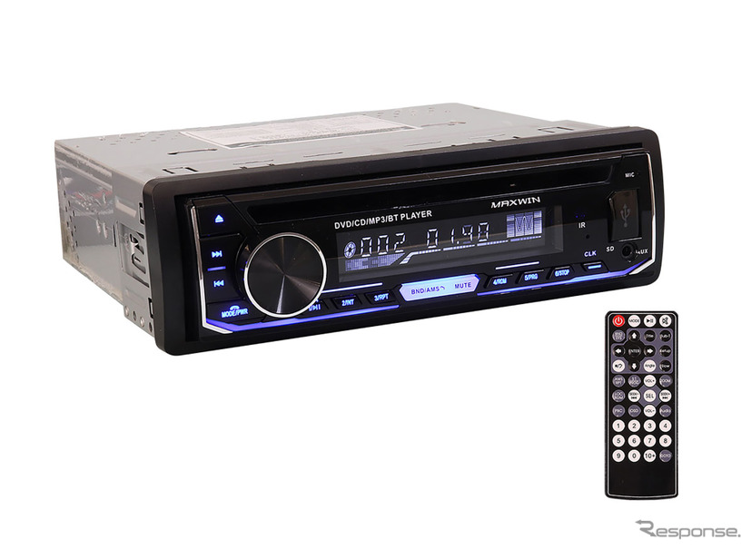 MAXWINのHDMI映像出力対応・1DINサイズ多機能DVDプレーヤー「DVD309」