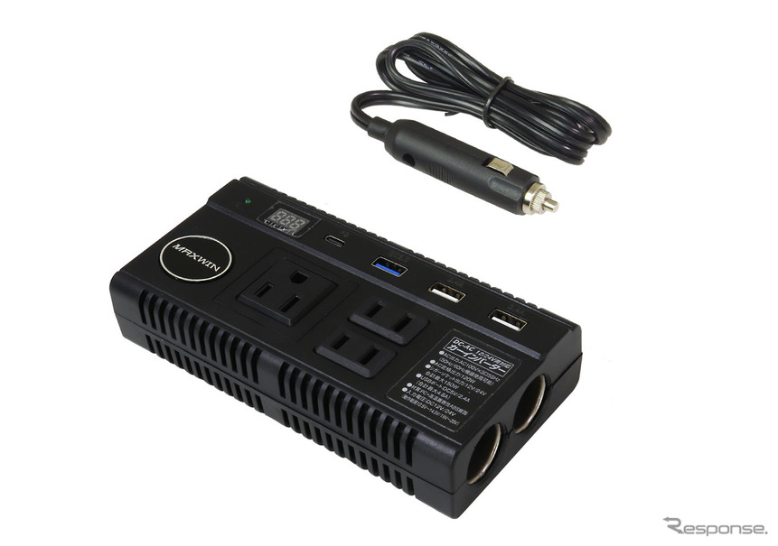 クルマにAC100VコンセントやUSBポートを増設、MAXWINが9口同時給電可能なカーインバーターを発売