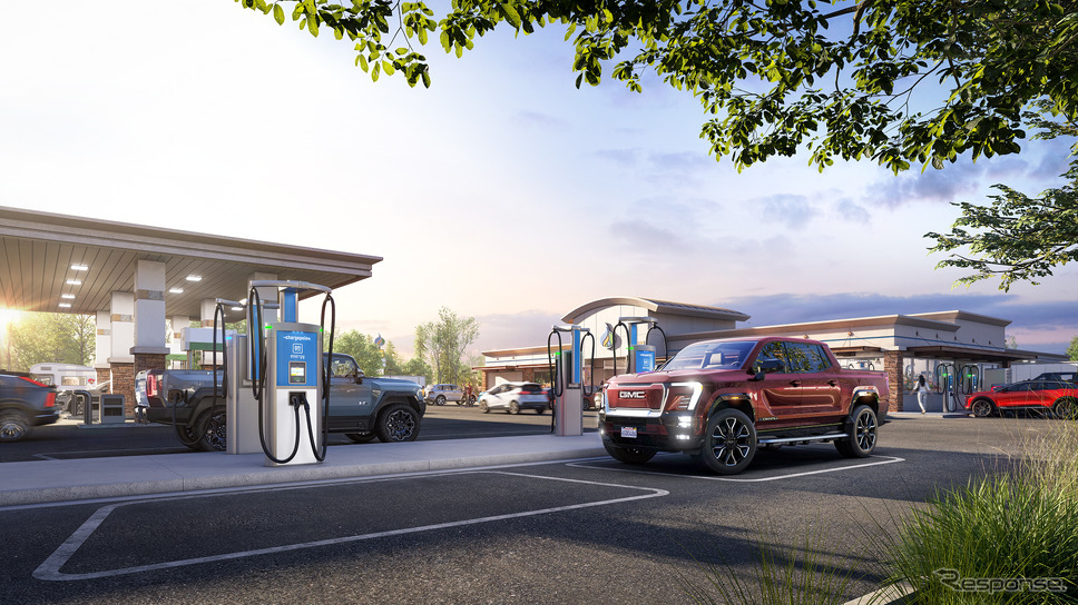 GMがChargePointと提携を結び米国米国全土に最大500基の超高速充電ポートを設置