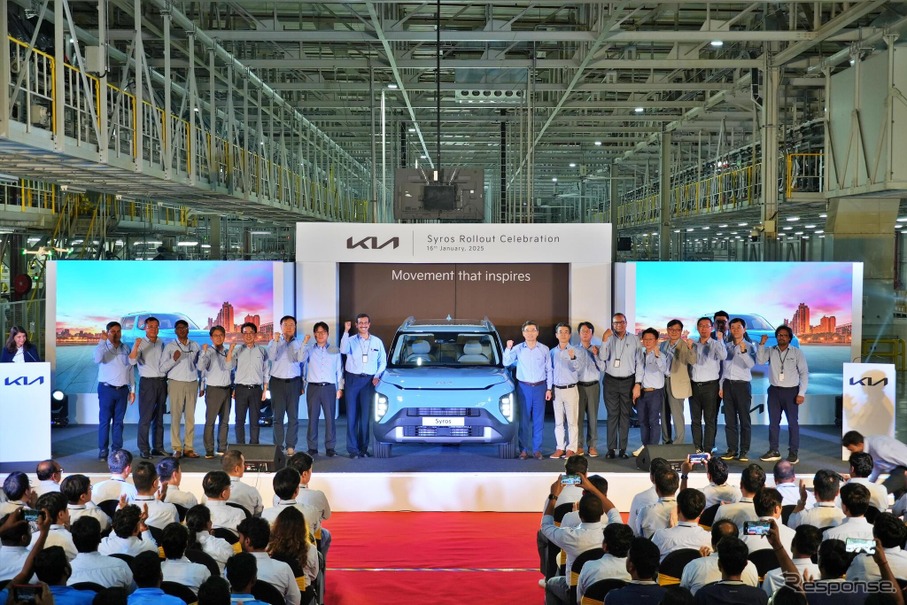 キアが新型SUV『シロス』の量産をインドで開始