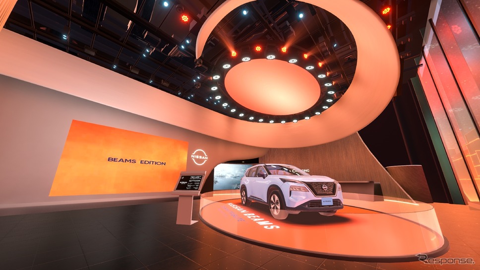 日産がメタバース上のVRギャラリー「NISSAN CROSSING」をリニューアル。ビームス監修の特別仕様車「ビームスエディション」の展示を開始