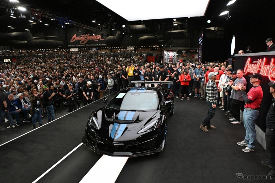 シボレー『コルベットZR1』新型の量産第1号車がバレット・ジャクソンオークションにおいて370万ドル（約5億7500万円）で落札