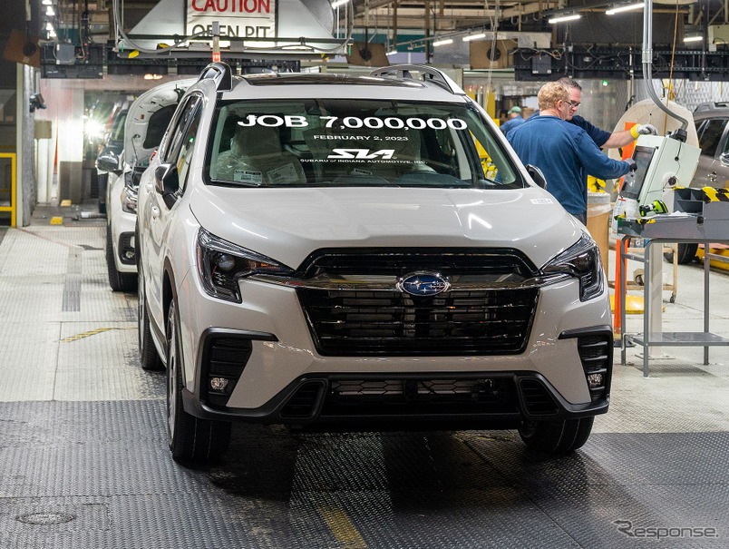 米国インディアナ州の「スバルオブインディアナオートモーティブ（SIA）」で生産されるアセント