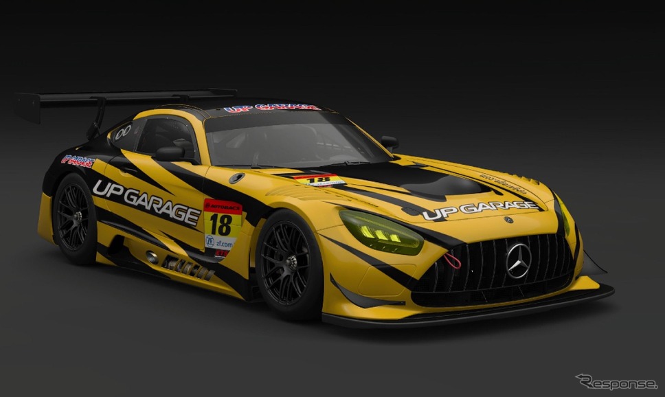 アップガレージのメルセデスAMG『GT3』カラーリングイメージ