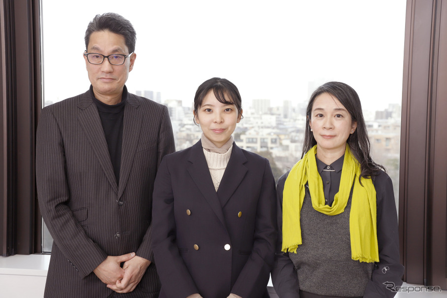（左から）交通安全環境研究所 自動車安全研究部 部長の河合英直氏、筑波大学大学院生の星野明日美さん、筑波大学システム情報系の谷口綾子教授