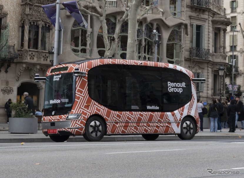 ルノーグループが自動運転ミニバスの実証実験を欧州で初めて公道で実施