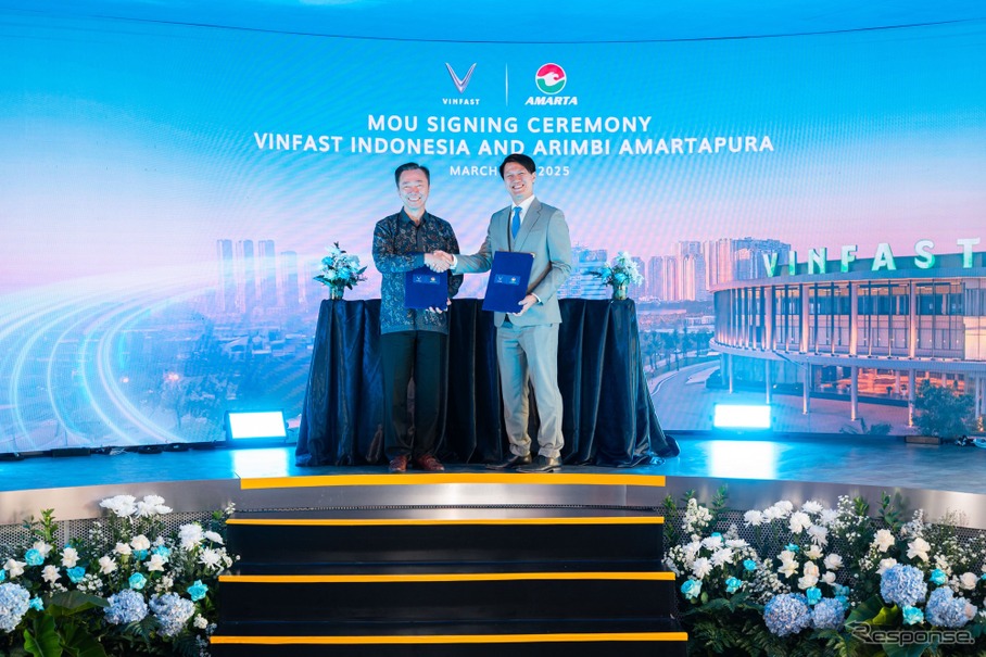 ビンファストがインドネシアのPTアリビアマルタプラ（Amarta）と覚書を締結し同国での販売網を拡大
