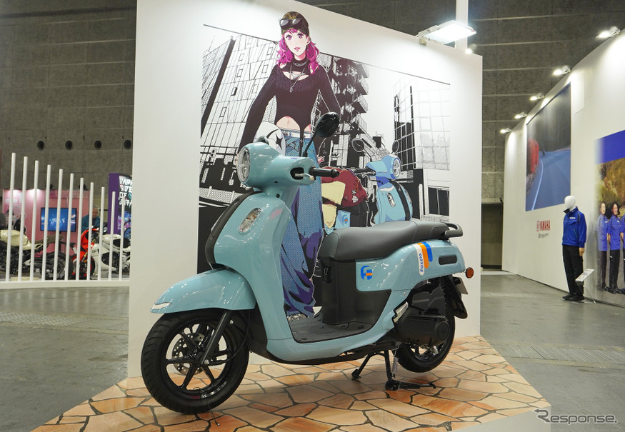 ヤマハがサプライズ公開した125ccスクーター『Fazzio（ファッジオ）』（大阪モーターサイクルショー2025）