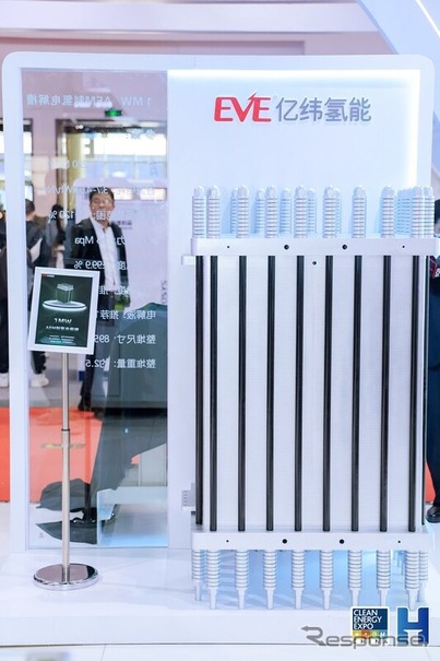 中国EVE Hydrogen Energyの1メガワット級のAEM（アニオン交換膜）電解装置