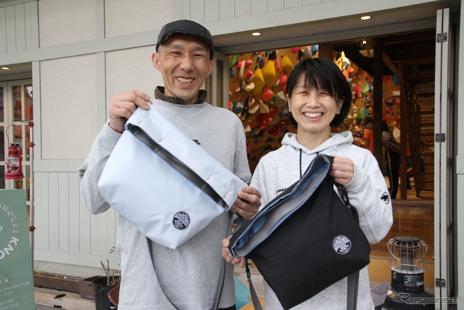 豊田合成とボルダリングジム「KNOT」のコラボによる「KNOTコラボ2WAYバッグ」
