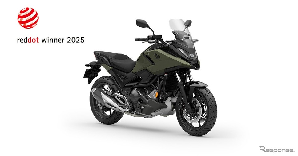 「レッド・ドット・デザインアワード」のプロダクトデザイン部門で「レッド・ドット賞」を受賞したホンダNC750X