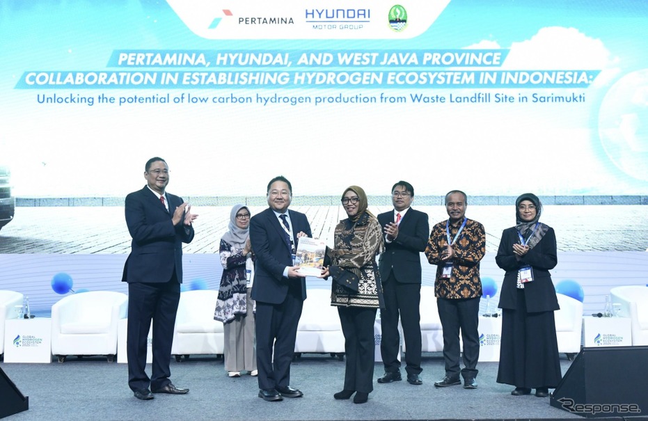 ヒョンデがインドネシアで開催されたグローバル水素エコシステムサミットで廃棄物由来の水素（W2H）システム構築に向けた行動計画発表