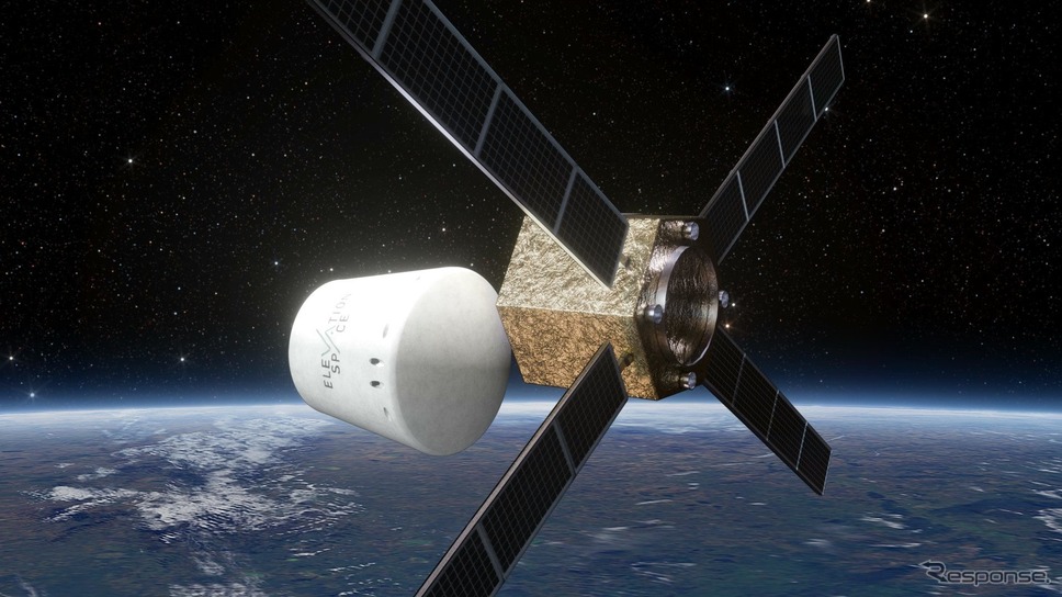 衛星本体から回収カプセルが分離した瞬間（イメージ）