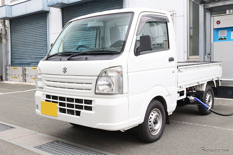 実証実験用に製作したBEV軽トラック