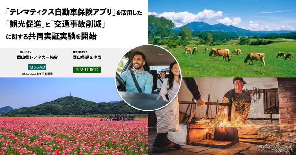 テレマティクス自動車保険アプリを活用した観光促進と交通事故削減に関する共同実証実験