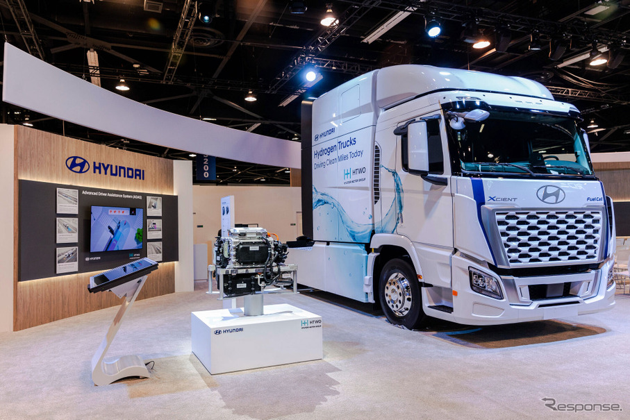 ヒョンデの新型燃料電池クラス8大型トラック『XCIENT』