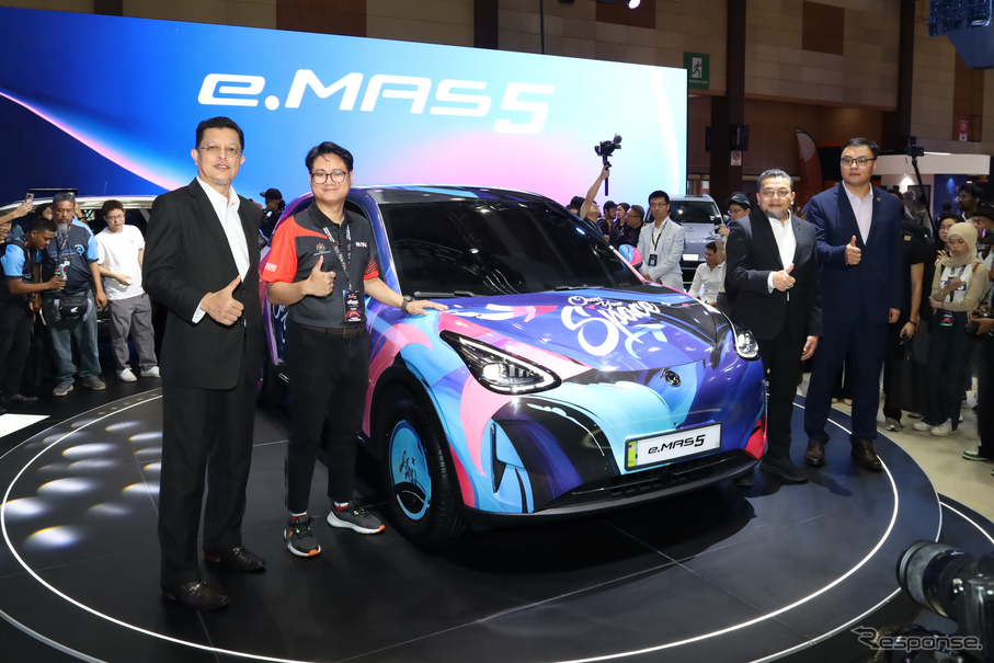 プロトンの新型EV『eMas 5』（マレーシアモーターショー2025）