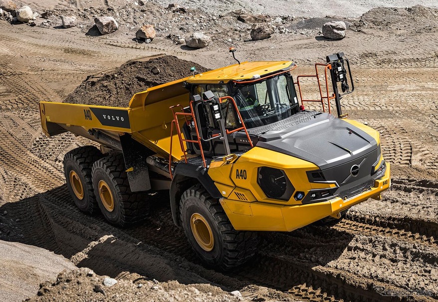 ボルボの新型油圧ダンプトラック「アーティキュレートハウラー」