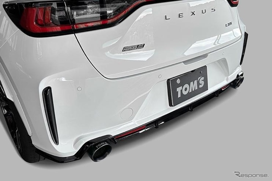 圧倒的なリアビューと抑揚のあるエキゾーストサウンド、トムスがレクサス『LBX MORIZO RR』専用エキゾースト「トムス・バレル」を発売