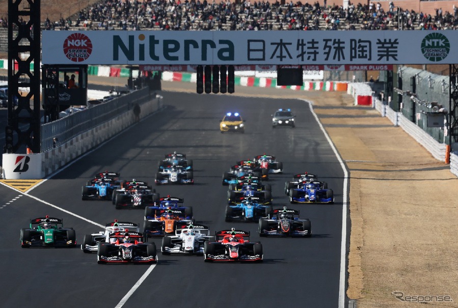 SUPER FORMULA参戦車両が排出するCO2排出をカーボンオフセット