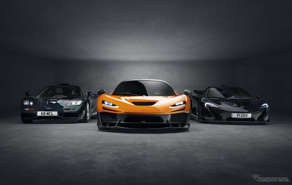 マクラーレン「1」シリーズ。左からF1、W1、P1